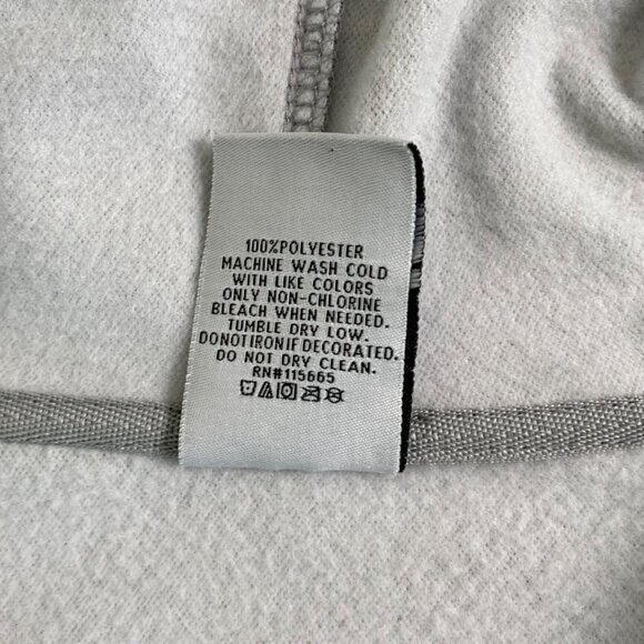 Hello Kitty Gray Hoodie XL By Sanrio 100% Polyester Tennis Print Front & Back - Picture 6 of 9